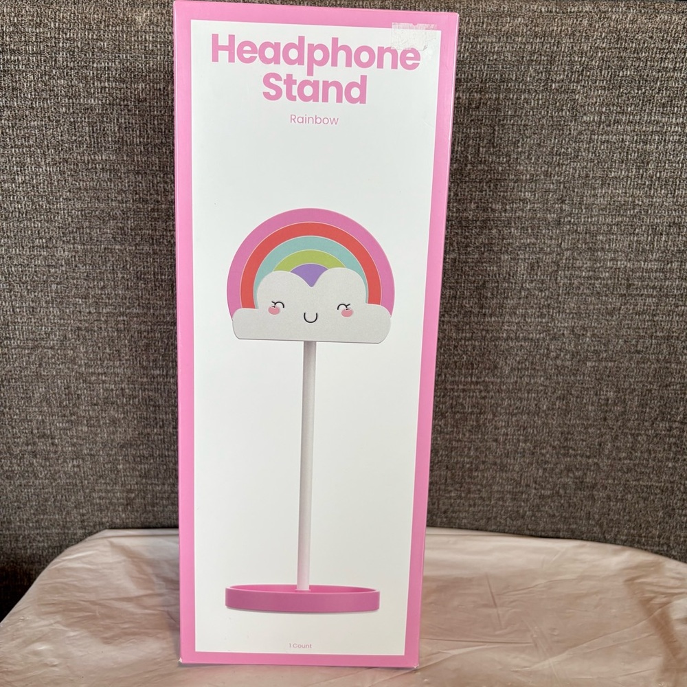 Rainbow Cloud Headphone Stand Universal Fit New In Box